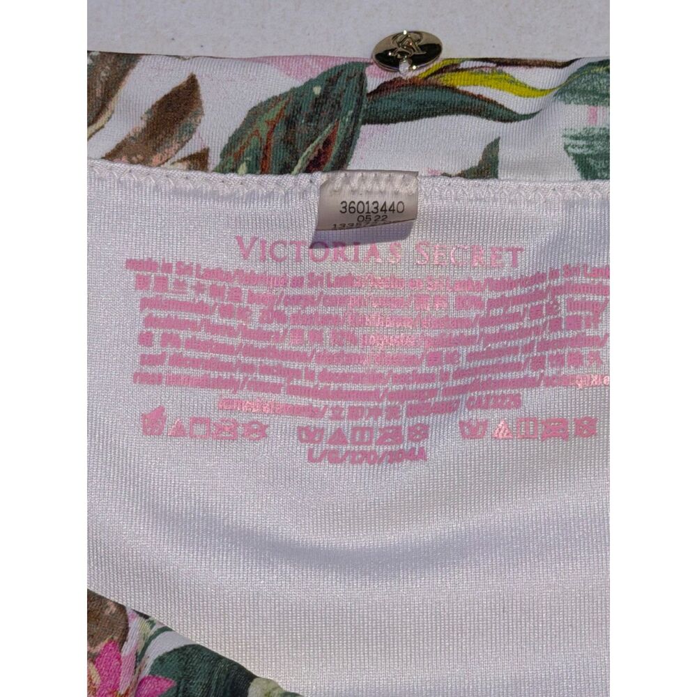 Victoria's Secret Women's Large Tropical Floral Ruched One-Piece Swimsuit